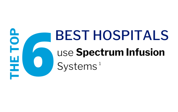 Graphic: The top 6 best hospitals use Spectrum Infusion Systems