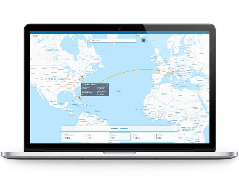 Baxter International Supply Chain Control Tower software interface