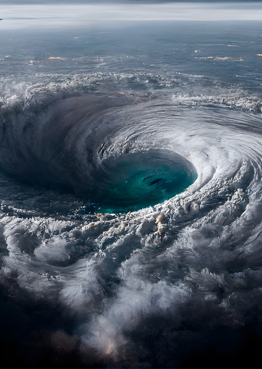 a large hurricane