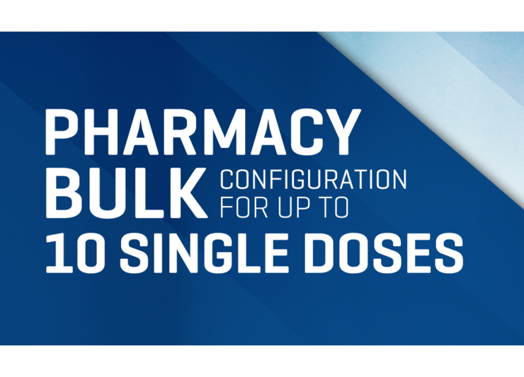 Pharmacy bulk configuration for up to 10 single doses