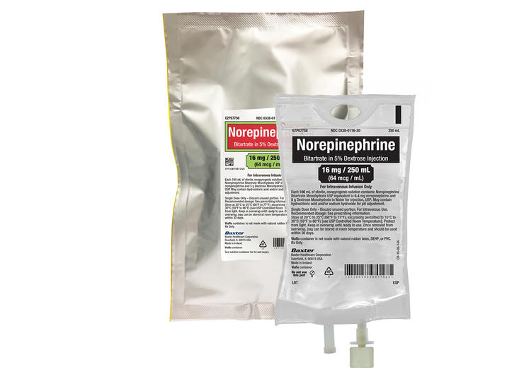 Norepinephrine Bitartrate in 5% Dextrose Injection