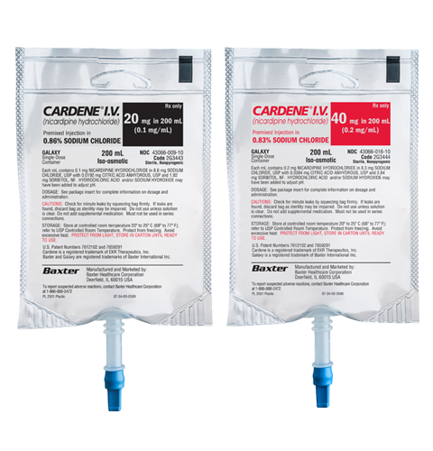 Close up image of the Cardene combo product