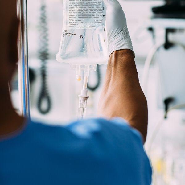 IV Solutions Portfolio Product Image with Nurse