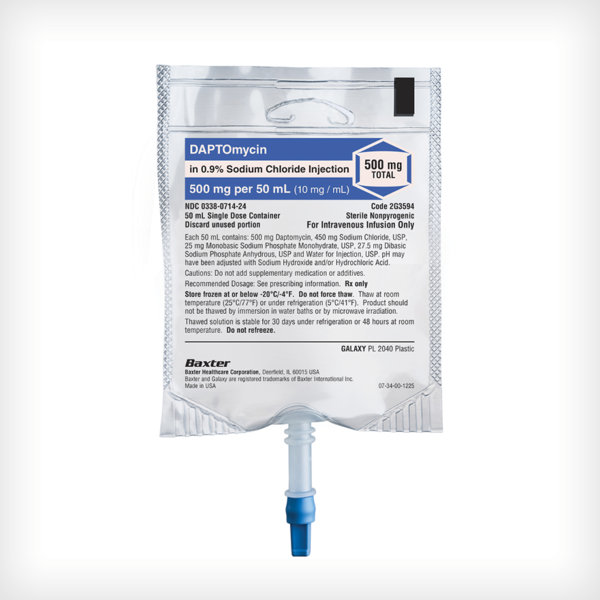 Daptomycin in 0.9% Sodium Chloride Injection