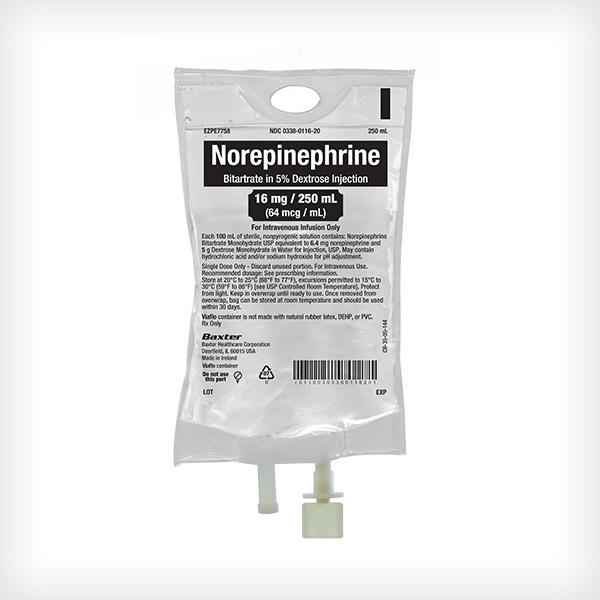 Bag of Norepinephrine 16mg