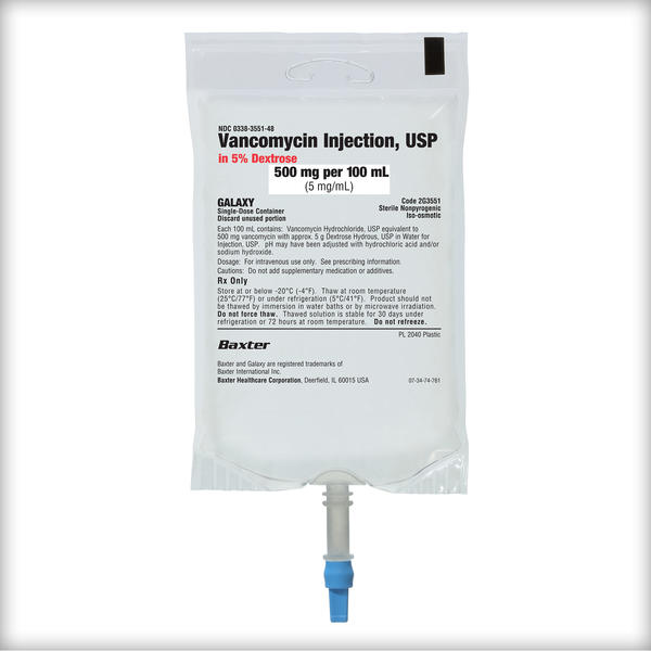 Vancomycin Injection, USP in 5% Dextrose